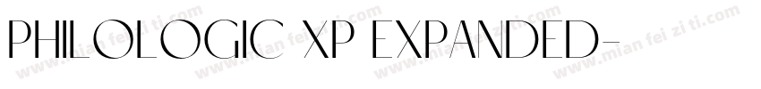 PhiloLogic XP Expanded字体转换